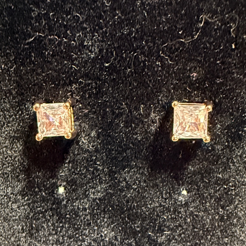 Rose Gold Plated Stud Earrings